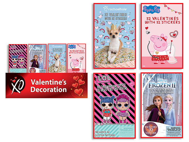 Valentines Peppa Pig Stickers