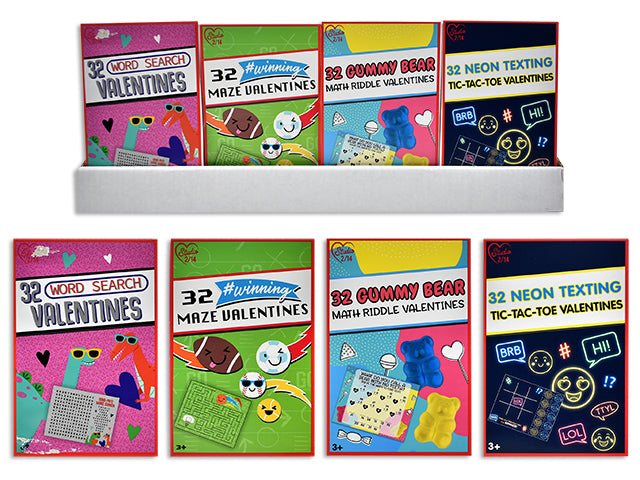 Valentines Tic Tac Toe Game Exchange Cards