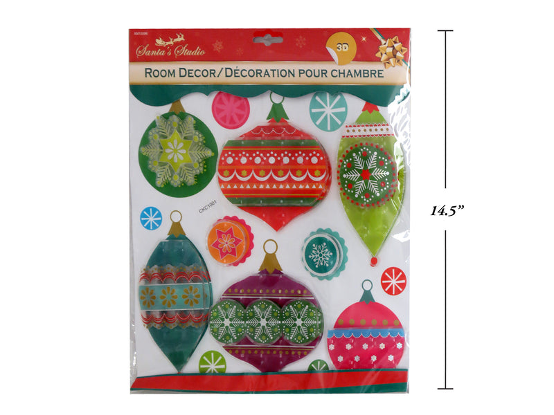 Xmas 3-D Layered Ornament Room Decor. Polybag W-Insert.