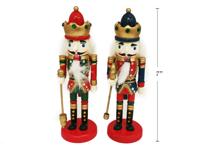 7In Deluxe Nutcracker W-Red Base. 2 Asst.Styles.