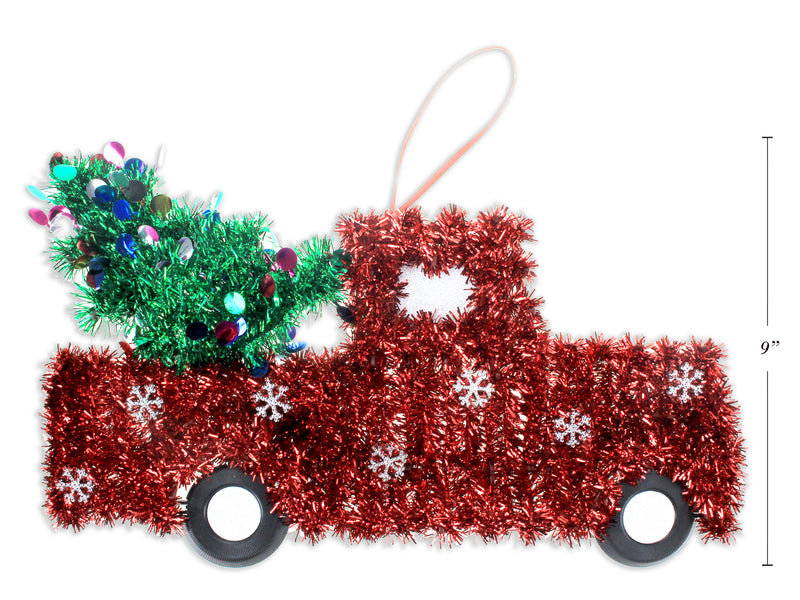 Vintage Car Tinsel Plaque