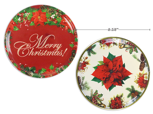 Christmas Printed Round Plater