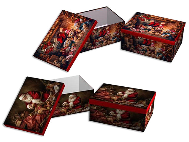 Size 5 Christmas Rectangle Gift Box Assorted Styles