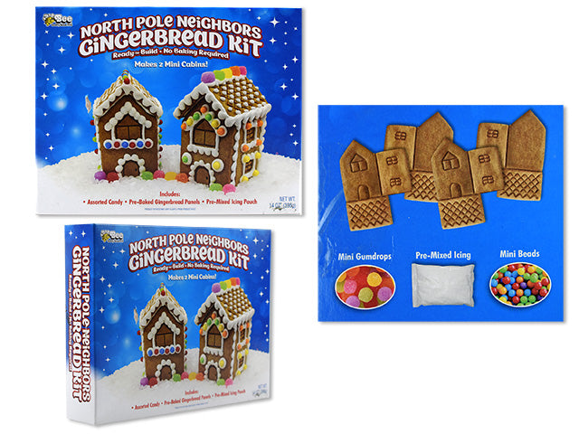 Bee Gingerbread Small Village Kit. 14oz