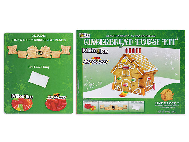 Mike and Ike Gingerbread Small Cottage Kit. 14oz