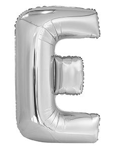 Silver Foil Balloon Letter E