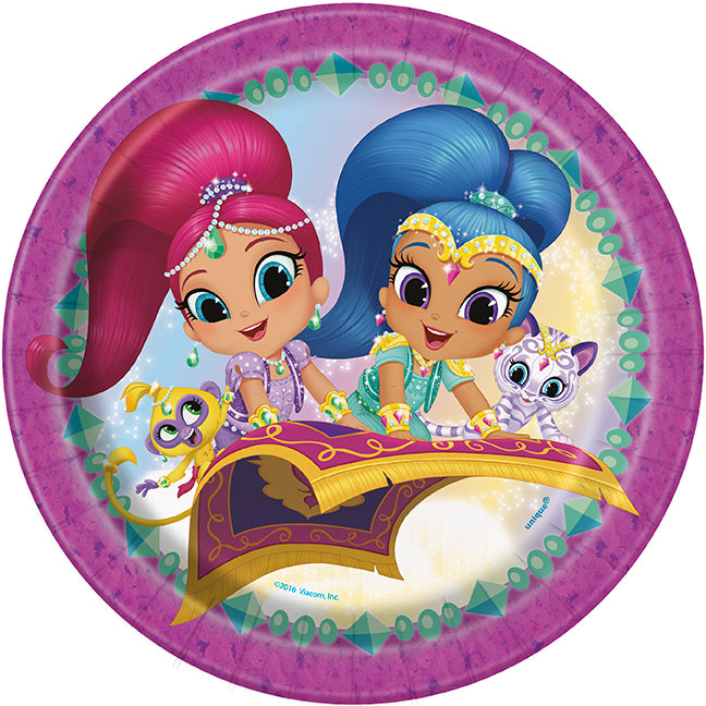 Shimmer Shine Plates Large