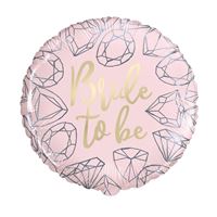 Pink Diamond Bride To Be Foil Balloon