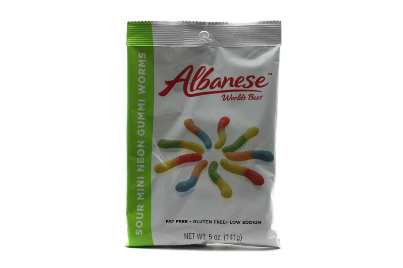 Albanese Gummi Sour Worms 5 Oz