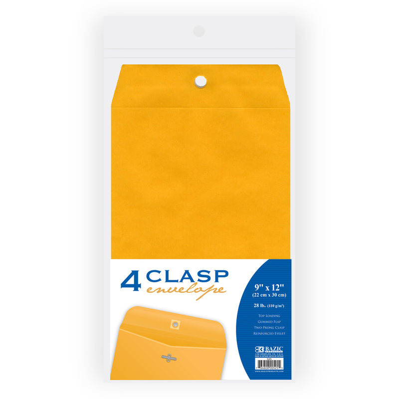 Bazic Clasp Envelope 3 Pack