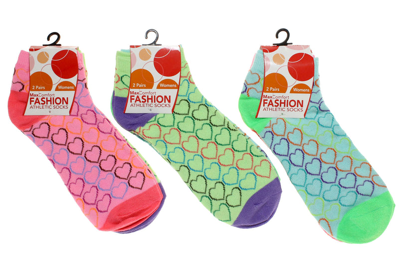 Socks_Womens Multi Color Hea 2Pk