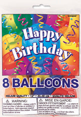 * Brllant Bday 12" Balloons Pr 1S