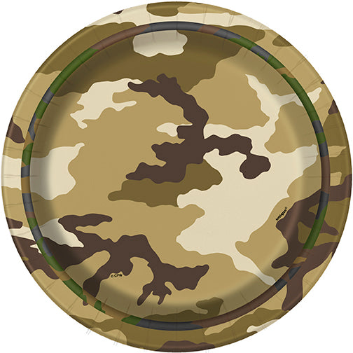 8 Military Camo 7" Plt