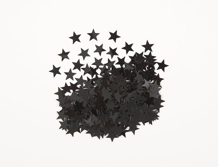 Star Confetti .5Oz - Black