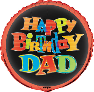 18" Bulk Bold Bday Dad Foil Bl