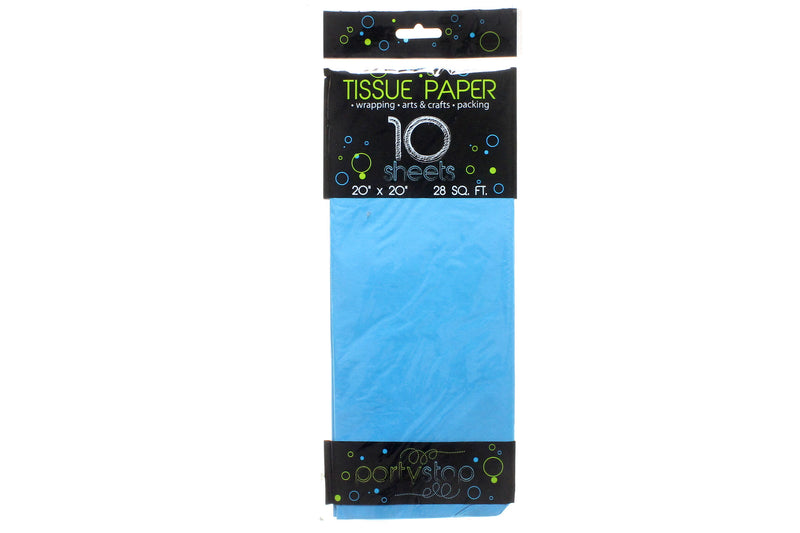 Tissue Paper 10 Sht. Aqua Blue