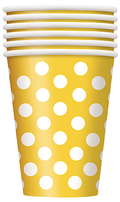 Sunflower Yellow Dots Cups