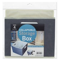 Small Collapsible Storage Box With Compartments