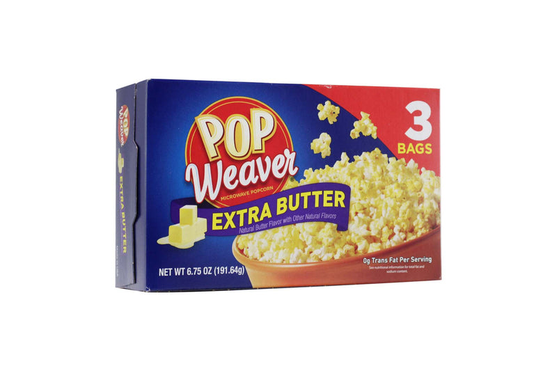 Popcorn Extra Butter Pop Weaver 3 Pack