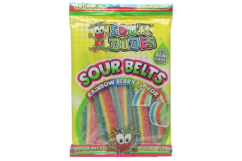 Sour Dudes Belts Assorted 4.5 Oz