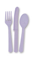 18 Asst Cutlery Lavender