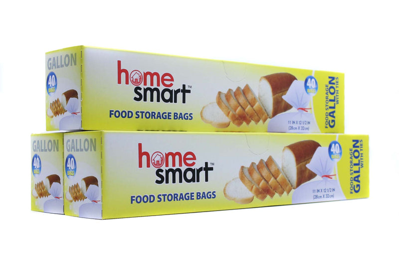 HOME SMART STORAGE TIEBAG GALLON 24CT/30PK