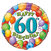18" 60Th Birthday Foil Balloon