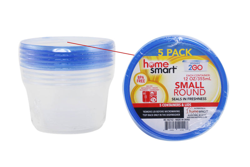 PLASTIC BOWL SMALL 12 OZ 48/5PK