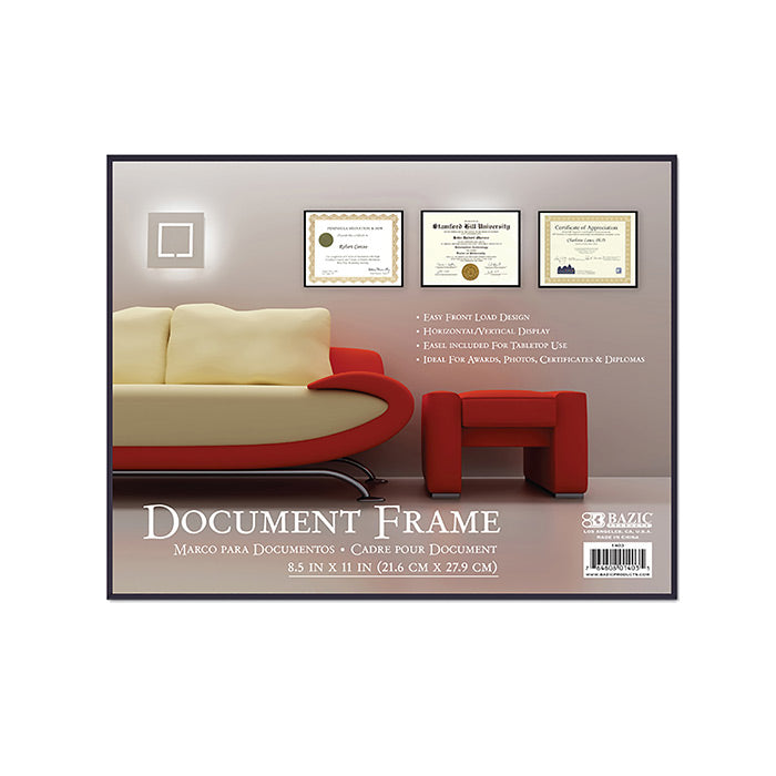 Bazic Front Loading Document Frame