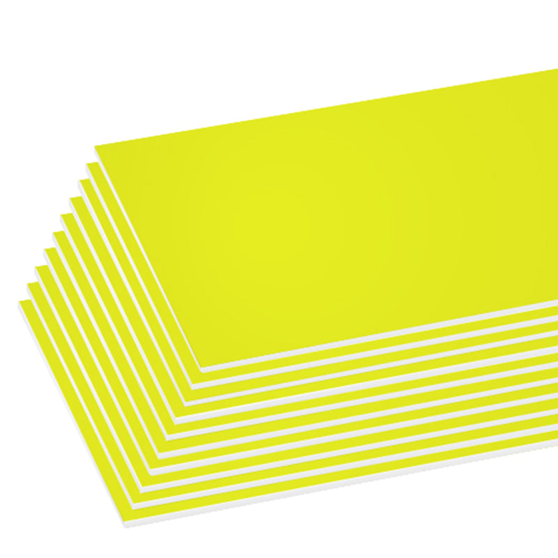 Bazic Fluorescent Yellow Foam Board