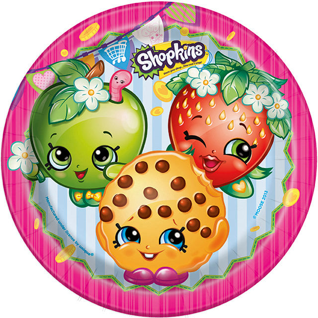 Shopkins Plates Large