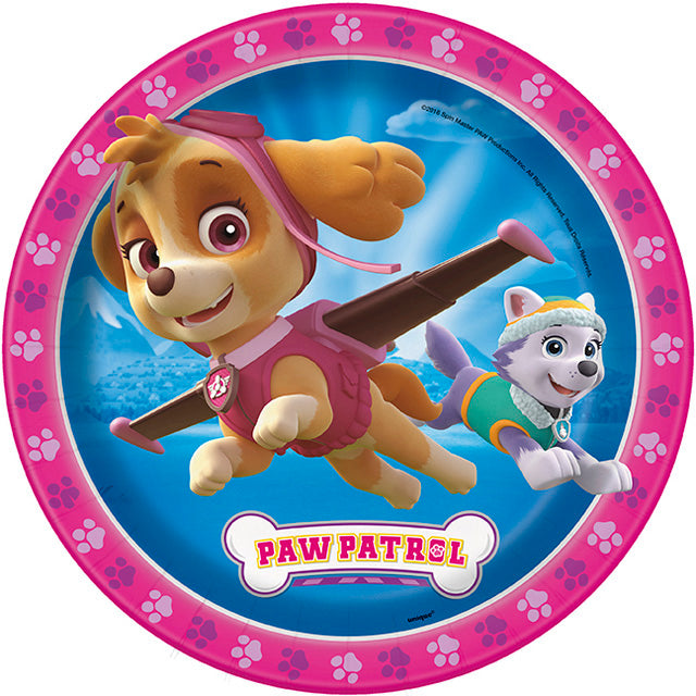 Paw Patrol Girl Plates Large