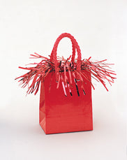 Mini Red Prism Gift Bag Balloon Weight