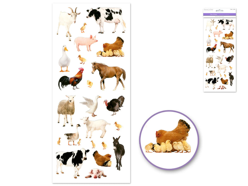 Paper Craft Farm Animals Sticker
