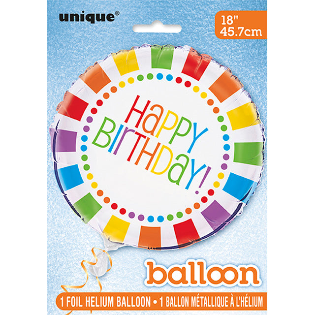 Rainbow Birthday Foil Balloon 1