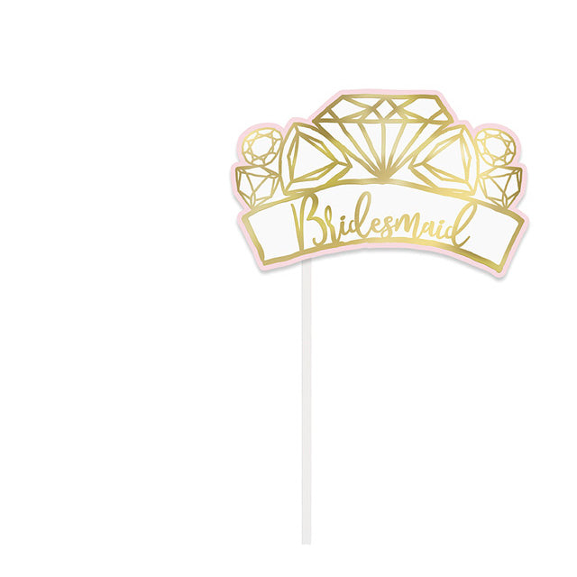 Pink And Gold Foil Bachelorette Party Photo Booth Props