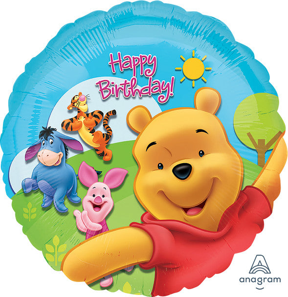 18"A Winnie The Pooh Happy Birthday Pkg