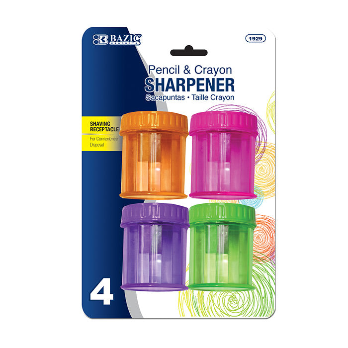 Bazic Single Hole Sharpener With Round Receptacle