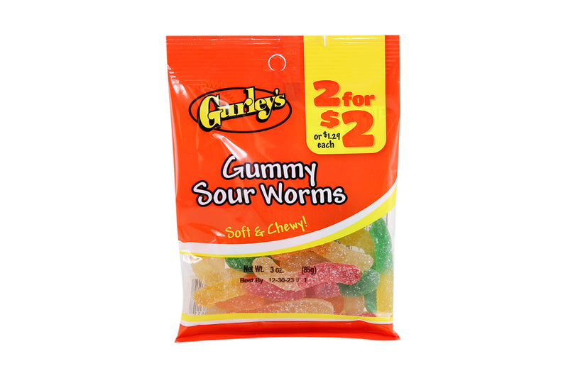 Gurleys Sour Gummy Worms