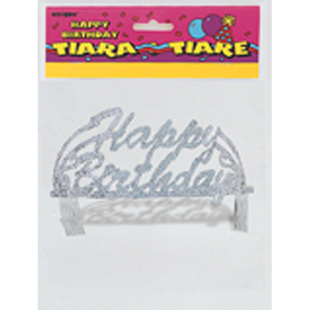 Birthday Script Glitter Tiara