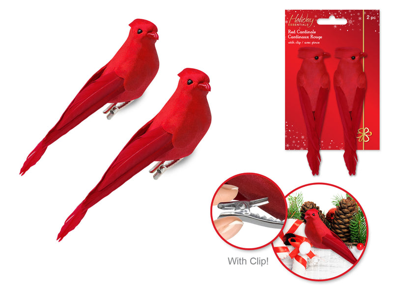 Holiday Decor Red Cardinals