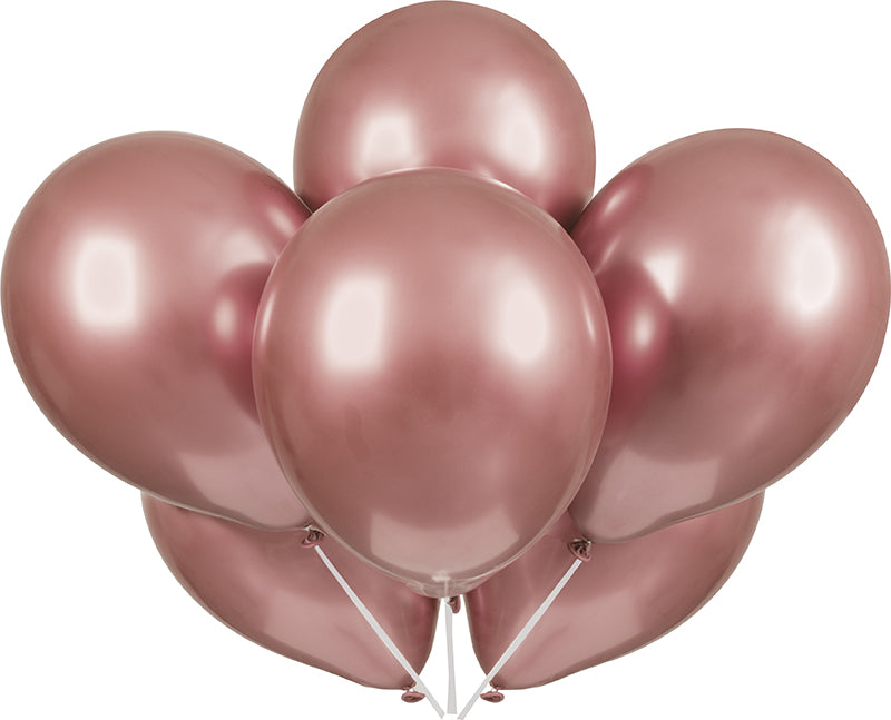 Rose Gold Latex Balloon 6 Pack