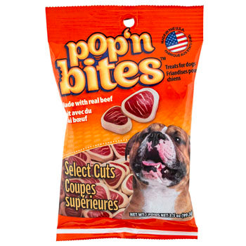 Real Beef Pop And Bites Dog Treats