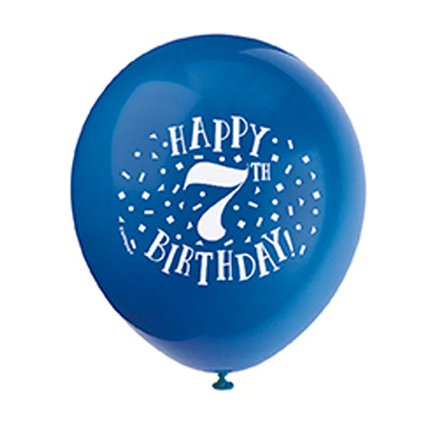Fun Happy 7Th Birthday Balloons