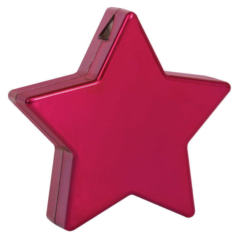 Metallic Red Star Shaped Balloon Weight