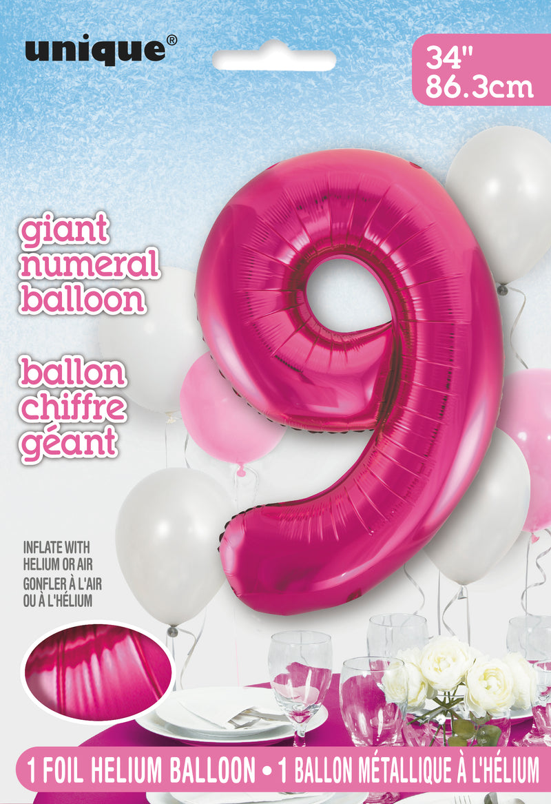 34" PKG PINK FOIL BLLN-9