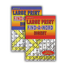 Large Print Find A Word Puzzle Book Digest Size