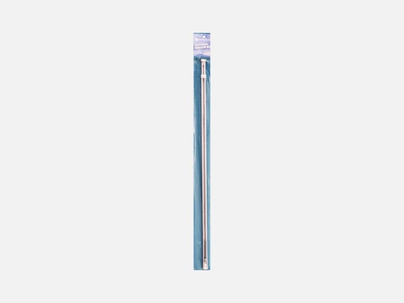 White Oval Spring Tension Rod Small
