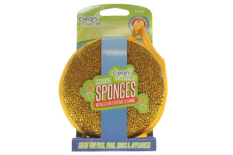 Metallic Scouring Sponges 2 Pack