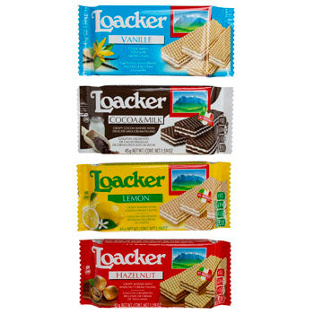 Premium Loacker Italian Wafer Classic Chocolate